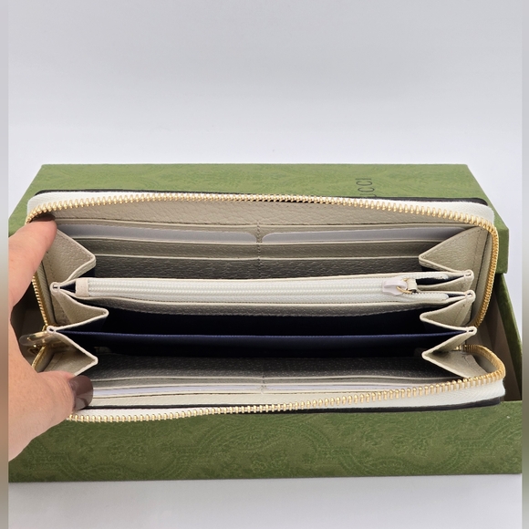 ❌️❌️SOLD❌️❌️14A❤️NWT Gucci Ophidia Zip around Wallet - Picture 10 of 11
